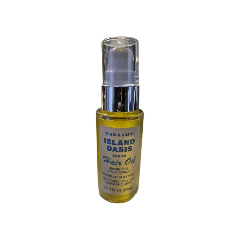 New Trader Joe's Hair Oil Smooths Frizz Protection Heat scalp moisturize 1 Fl Oz